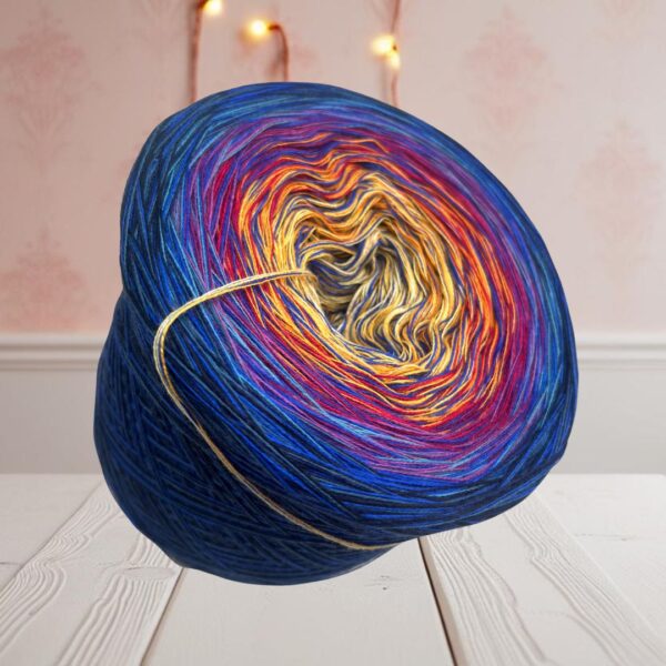 Bobbel "BLUE GALAXY" - 1.250m mit 4 Fäden