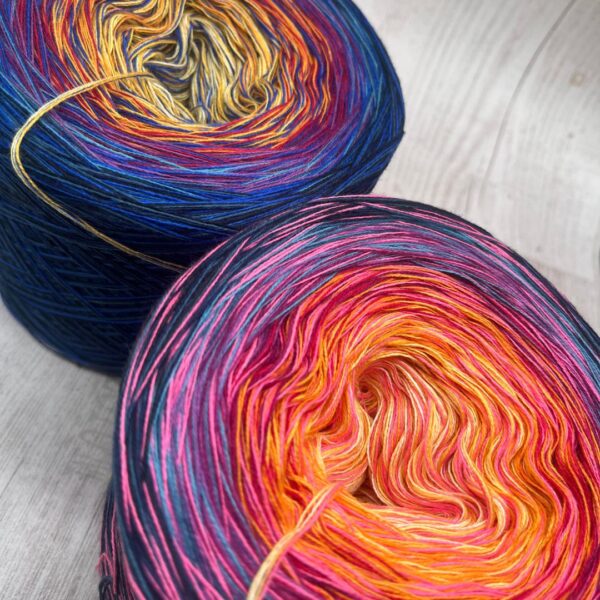 Bobbelset "PINK&BLUE GALAXY BUNDLE" - 2.000m mit 4 Fäden – Bild 2
