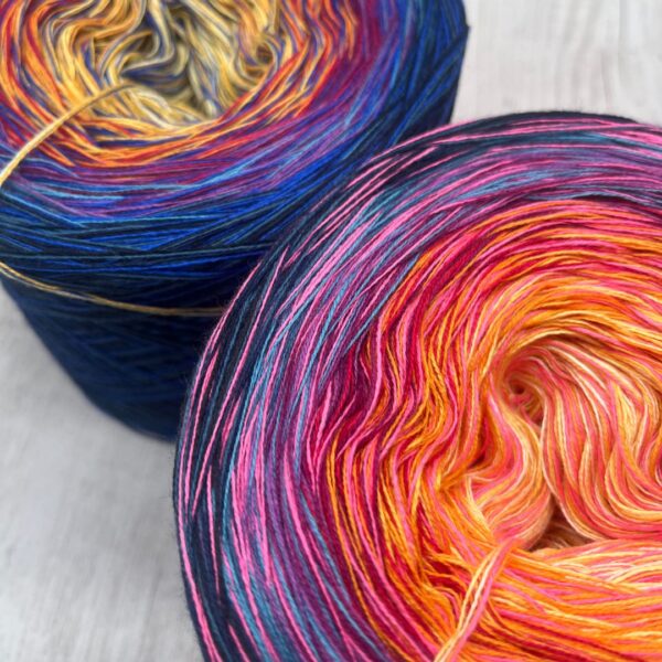 Bobbelset "PINK&BLUE GALAXY BUNDLE" - 2.000m mit 4 Fäden – Bild 3