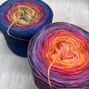 Bobbelset "PINK&BLUE GALAXY BUNDLE" - 3.000m mit 4 Fäden