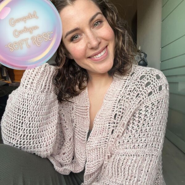 Garnpaket "CARDIGAN SOFT ROSE" - 1.500m mit 4 Fäden – Bild 2