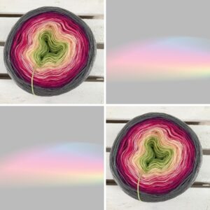 Bobbel "NEUER REGENBOGEN" - 1.000m mit 4 Fäden