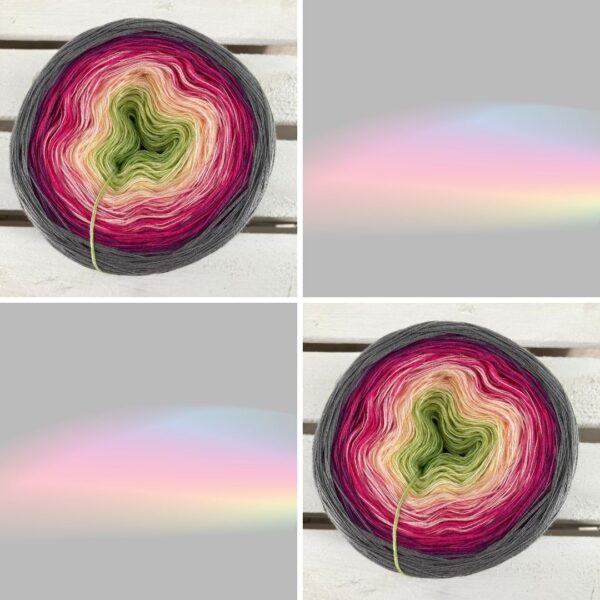 Bobbel "NEUER REGENBOGEN" - 1.000m mit 4 Fäden