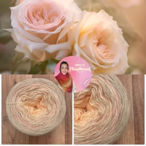 Bobbel "VANILLA ROSE" - 1.000m mit 4 Fäden