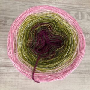 Bobbel "ZAUBERROSE" - 1.250m mit 4 Fäden