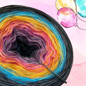 Bobbel "GEBURTSTAG" - 1.500m mit 4 Fäden