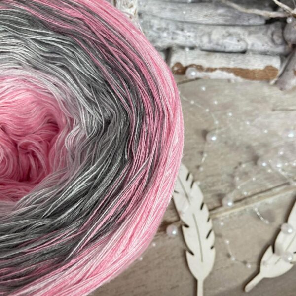 Bobbel "ROSA MÄUSCHEN" - 1.000m mit 4 Fäden