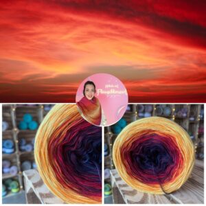 Bobbel "SUNSET DELUXE" - 1.500m mit 4 Fäden