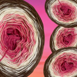 Bobbel "HIMBEEREIS MIT SCHOKOSTEUSELN" - 1.000m mit 4 Fäden