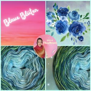 Bobbel "BLAUE BLÜTEN"