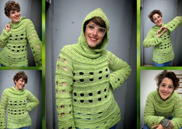 Häkelanleitung Hoodie "FROSCHKÖNIG"