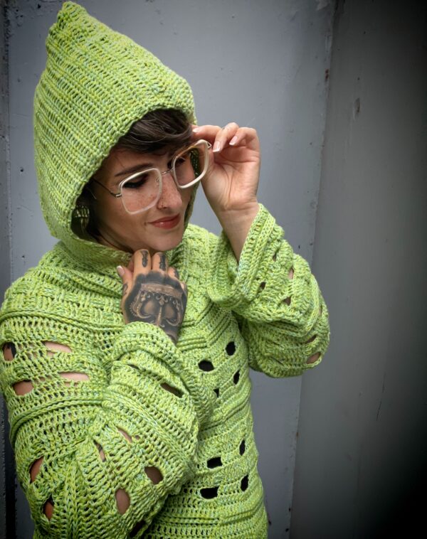Häkelanleitung Hoodie "FROSCHKÖNIG" – Bild 5