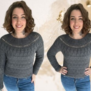 Häkelanleitung Pulli "GREY MOUSE"