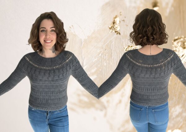 Häkelanleitung Pulli "GREY MOUSE" – Bild 4