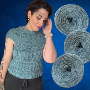 Garnpaket Tshirt "SIMPLE LAGOON" - 1.000m mit 6 Fäden