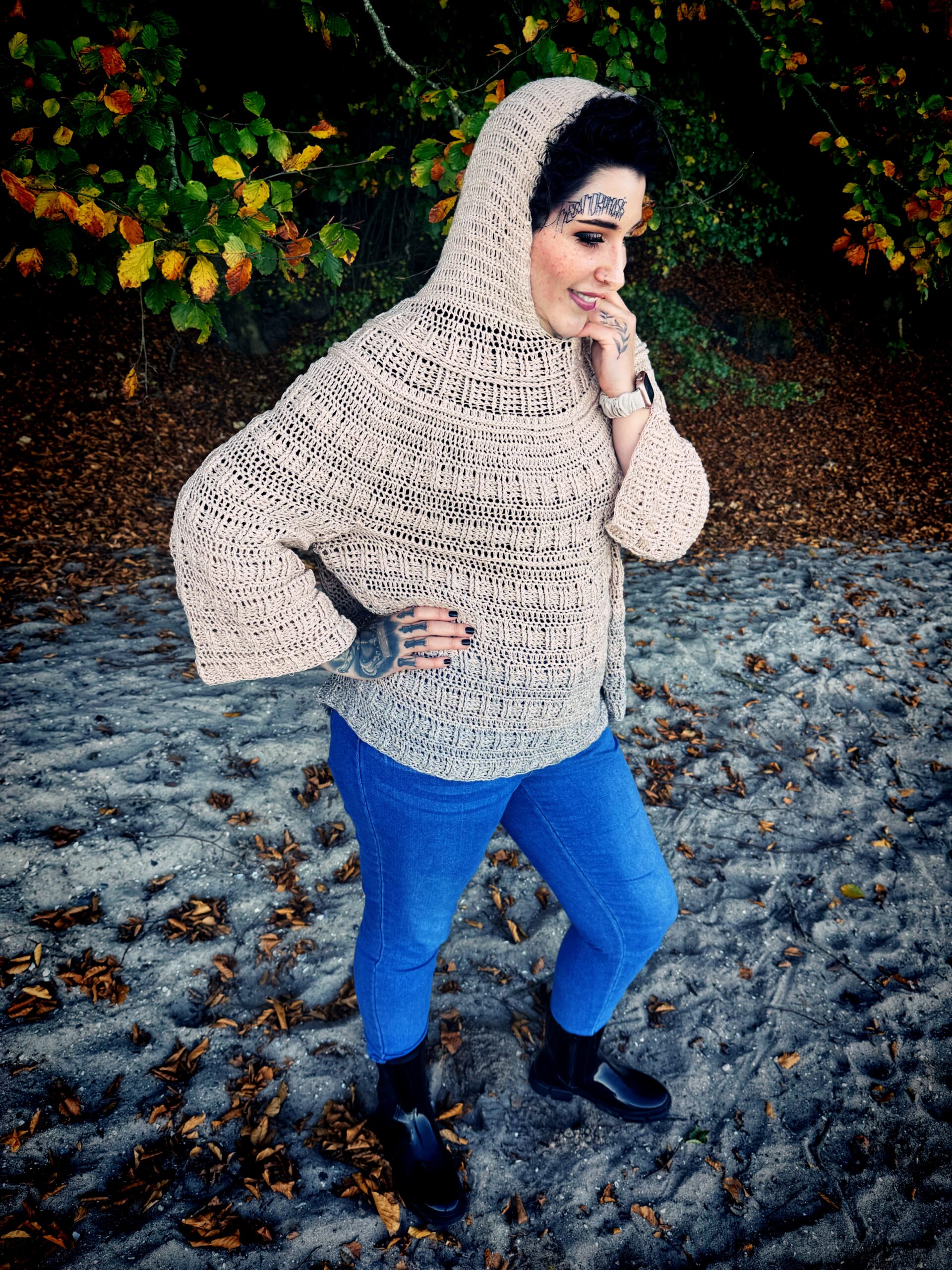 Häkelanleitung Kapuzenpulli "MONDTÄNZER" – Bild 7