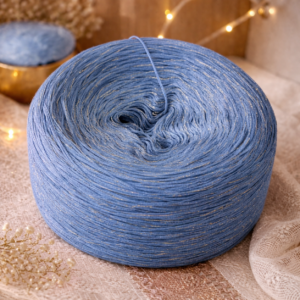 GLITZER-BOBBEL "TAUBENBLAU GLIMMER"