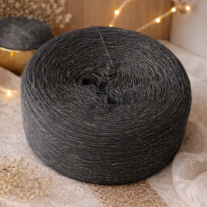 GLITZER-BOBBEL "ANTHRAZIT GLIMMER"