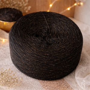 GLITZER-BOBBEL "SCHWARZ GLIMMER"