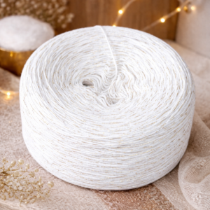 GLITZER-BOBBEL "WEISS GLIMMER"