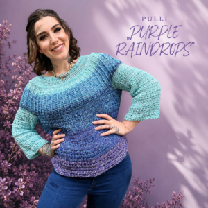 💜✨PURPLE RAINDROPS – die Häkelanleitung für deinen neuen Lieblingspullover! ✨💜