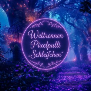💖🎀 WETTRENNEN - PIXELPULLI "SCHLEIFCHEN" 🎀💜
