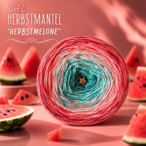 🌸🧶 CAL „HERBSTMELONE“ – Dein neuer Lieblingsmantel! 💗✨